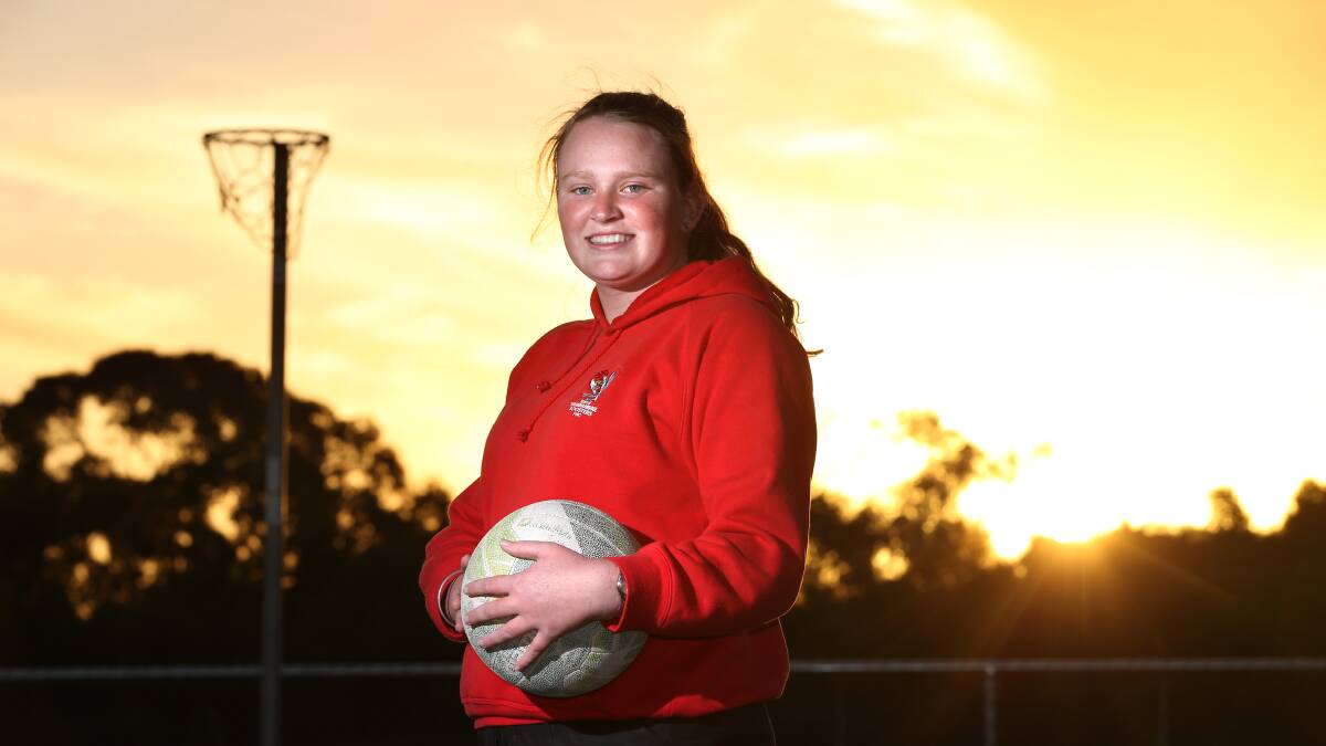 South Warrnambool teenager Nell Mitchell is embracing her opportunity to gain A grade experience under Leah Kermeen. 140423DW51 Picture: DAMIAN WHITE
