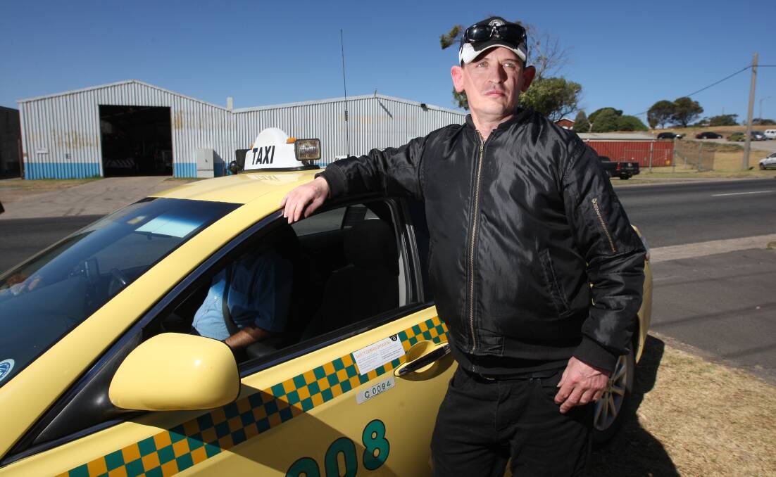 Disability pensioner John Reilly, of Port Fairy, is spending up to $50 a day on taxis to get to and from his work in Warrnambool because of new bus timetables. 