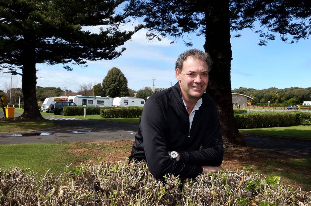 Paul McNamara, Warrnambool City Council’s new service manager for its foreshore camping parks, has fond memories of family holidays by the sea. 140510LP31 Picture: LEANNE PICKETT