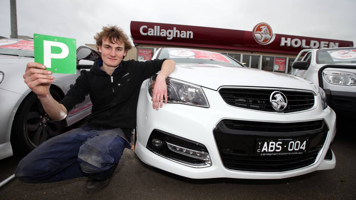 First-year apprentice automotive technician Jack Doherty, 18, will be free to test drive and deliver a wider range of customer vehicles — including turbo and V8-powered cars — under new probationary licence laws.140617DW30 Picture: DAMIAN WHITE