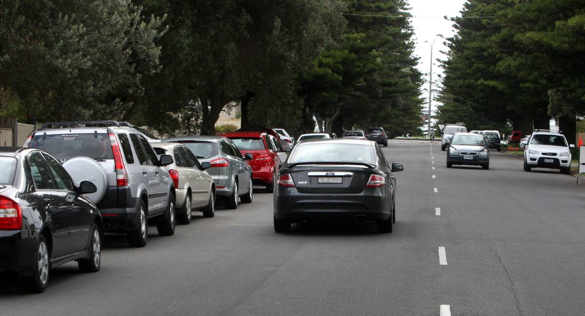 City councillors hope traffic congestion on Warrnambool’s Henna Street will be relieved by the marking of parallel parking bays between Merri and Koroit streets. 150409LP02 Picture: LEANNE PICKETT