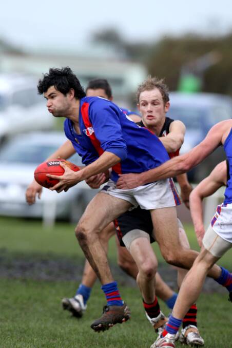 James Reicha in action for Terang Mortlake against Koroit in 2009. Reicha is returning to the Bloods next season.090530DW56 Picture: DAMIAN WHITE