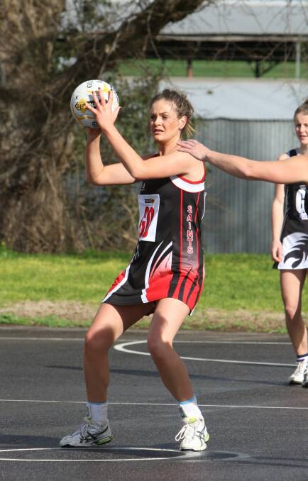 Holly Greene in action with the Saints.