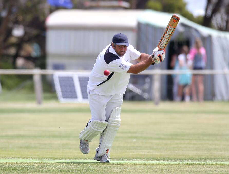 Purnim’s Dallas Armitstead in action this season. His batting helped earn him the GCA’s top honour for 2014-15.  150124DW05 Picture: DAMIAN WHITE