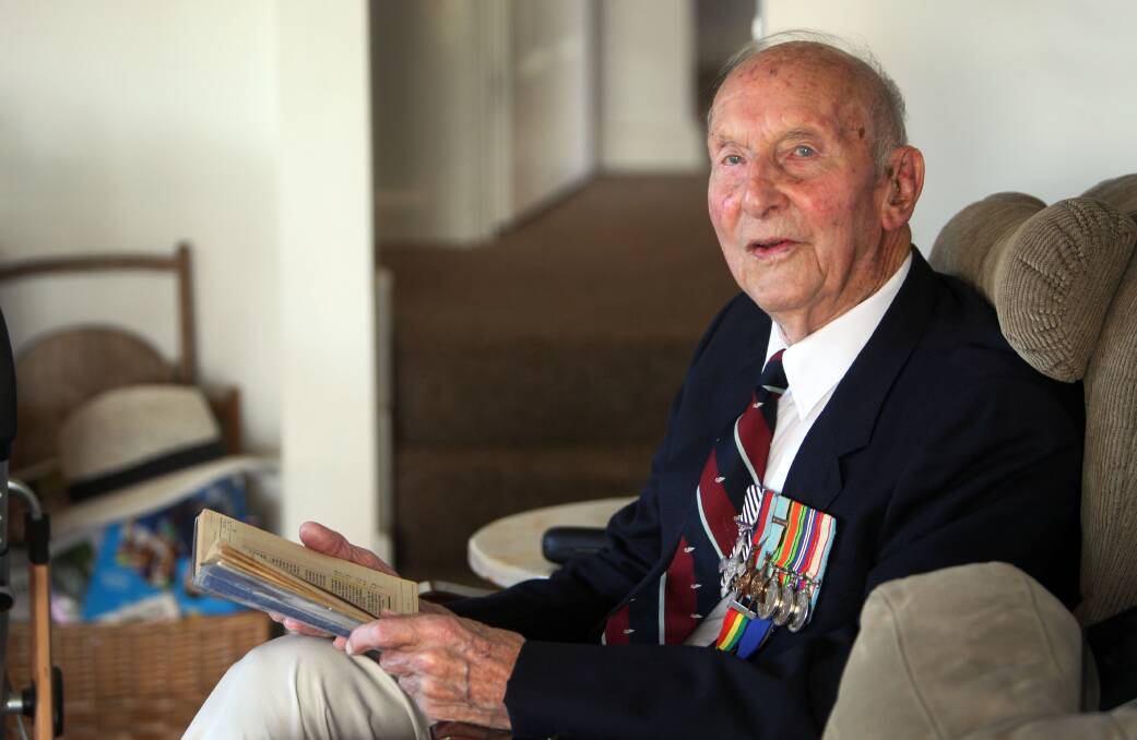 Warrnambool’s Dudley Hemmings was a navigator in the air force and survived virtually unscathed despite his plane being pierced by bullets following the D-Day landings. 