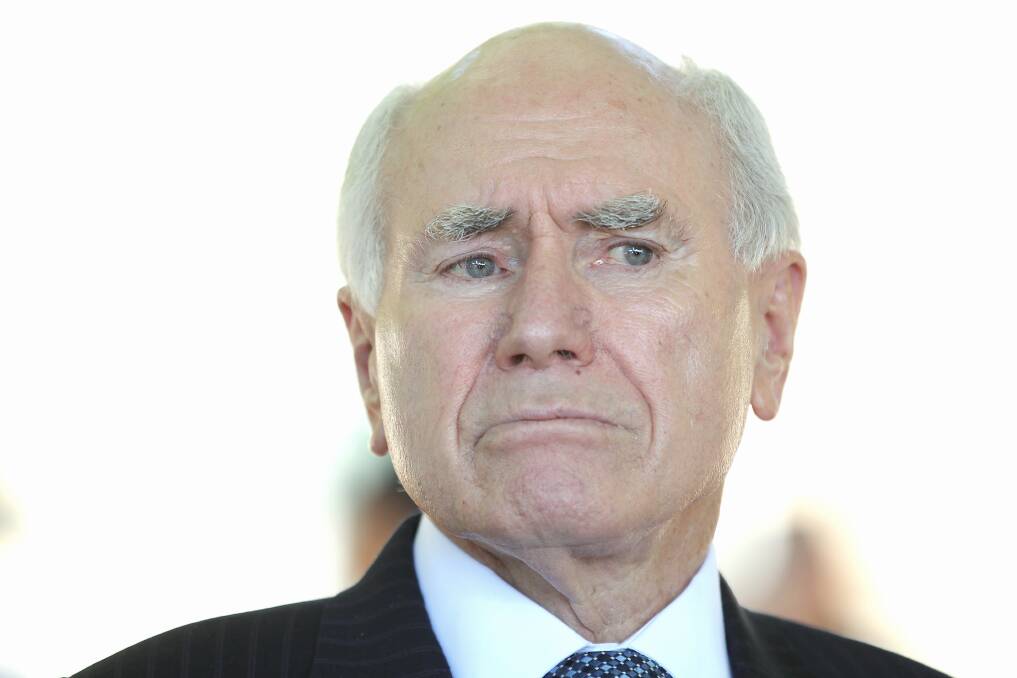 Former prime minister John Howard: support for Denis Napthine.Picture: Fairfax