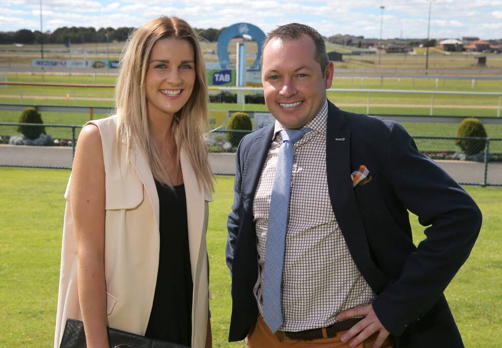 Face of the May Racing Carnival Laura Kelly, with carnival ambassador Sam Hyland, at the official launch yesterday. 150329RG21 Picture: ROB GUNSTONE