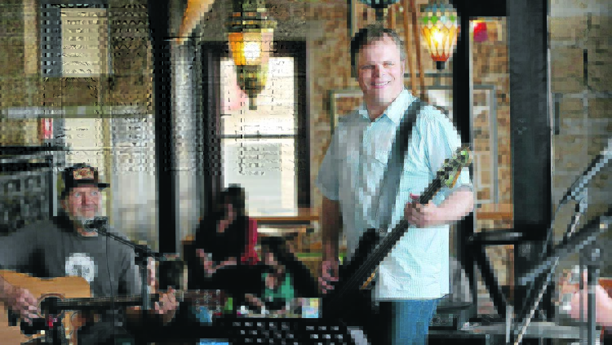 Member for Western Victoria David O’Brien, who was playing with the Russ Goodear Band at the Warrnambool Hotel yesterday, revealed a Coalition plan for regional music. 141123AS30 Picture: AARON SAWALL