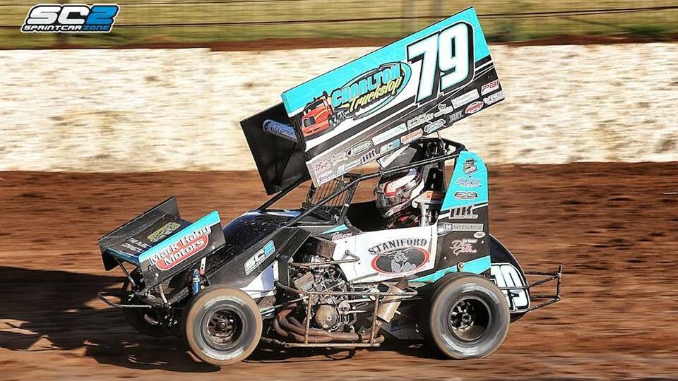 Geelong driver Terry Rankin was second on night one of Speedweek at Western Speedway. Picture: DANIEL BEARD, SPRINTCARZONE