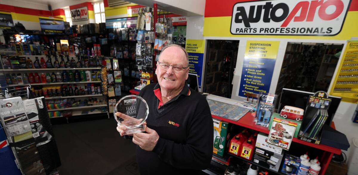Camperdown AutoPro dealer Ian Judd has been inducted into the company’s hall of fame. 150525DW03 Picture: DAMIAN WHITE