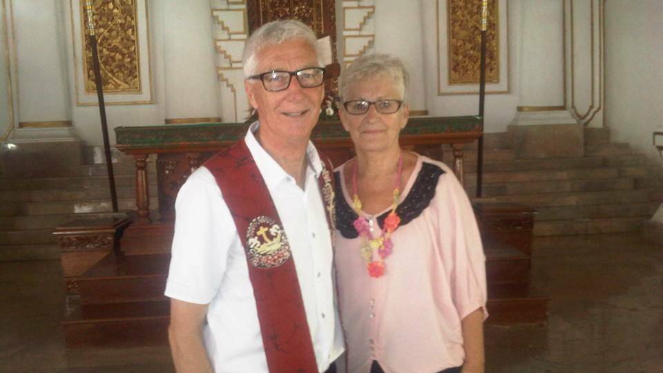 Pastor Paul Downie and his wife Anne have been giving spiritual guidance to the Bali Nine.