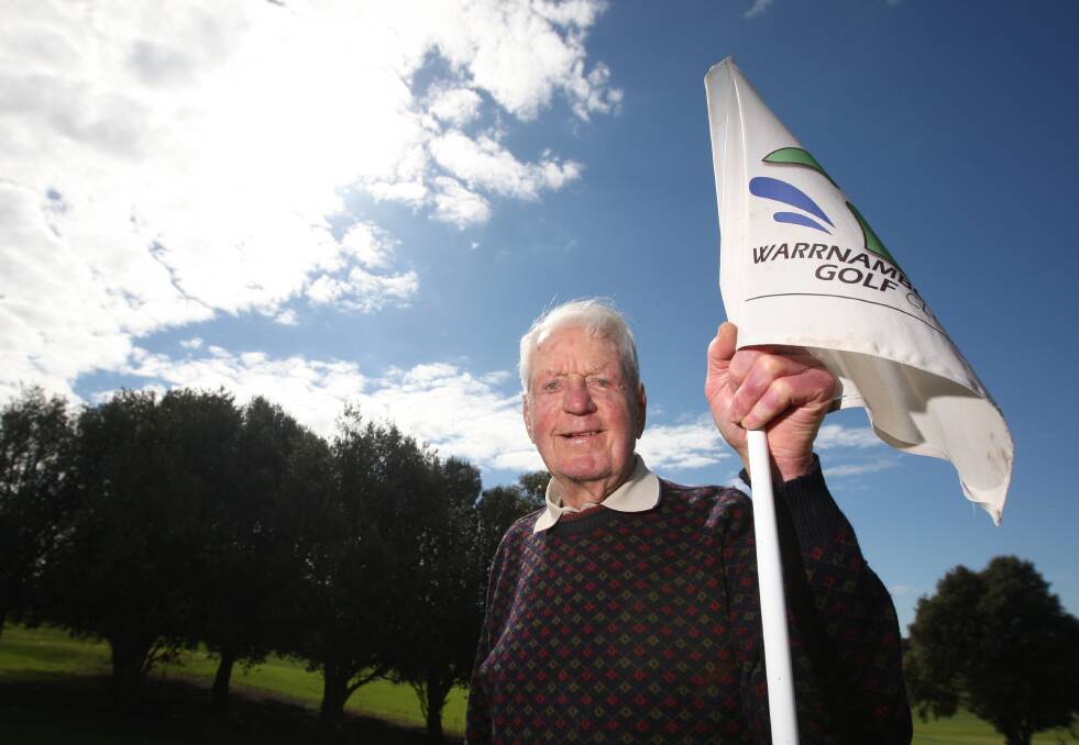 Jack Bullen, 92, won the Warrnambool Golf Club’s open competition on Thursday. 
140822AS21 Picture: AARON SAWALL