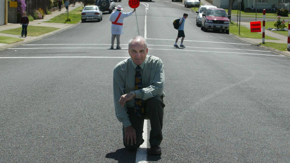 Warrnambool East Primary School principal Fred Clarke is worried about the Bostock Street speed limit.
