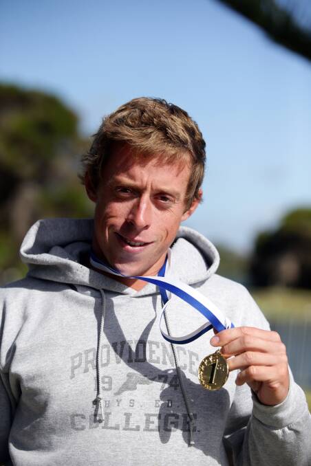 10km event winner Brenton Rowe from Geelong. Picture: DAMIAN WHITE