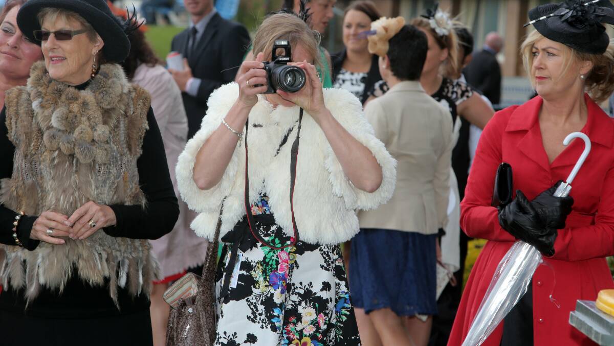 Martina Murrihy from Port Fairy, taking photos for the Moyne Gazette.