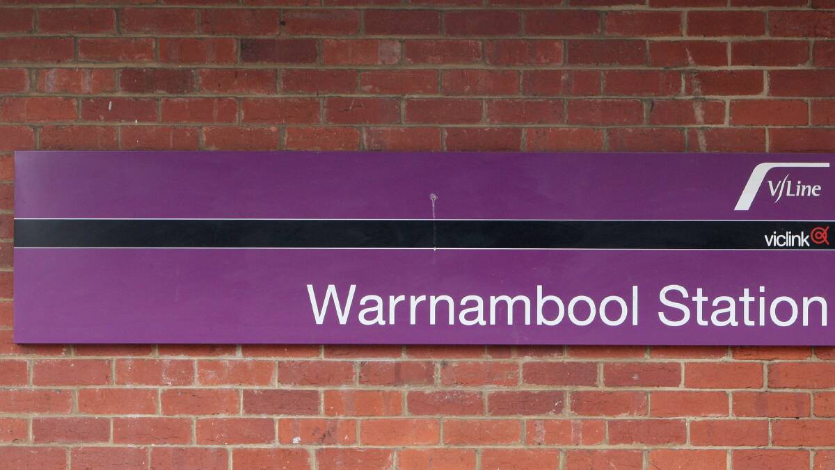 A Warrnambool-bound passenger train struck a person near the Pertobe Road cutting at about 11.45pm last night.