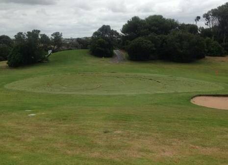 Vandals have destroyed the third green at the Warrnambool Golf Course. Picture: GREG BEST
