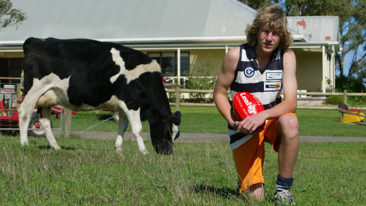 Brauer College student and Allansford football player Jo Hollaway, 15, has organised a cow dung lotto to raise money for the club.
