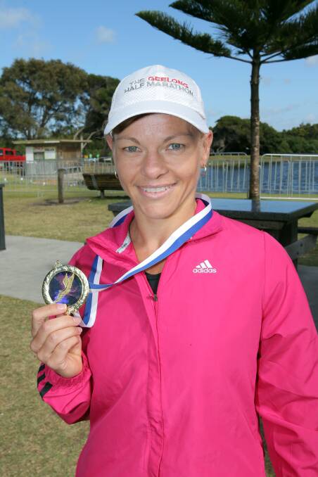 10km female and Judy McDowall medal winner Alison Wilson. 
