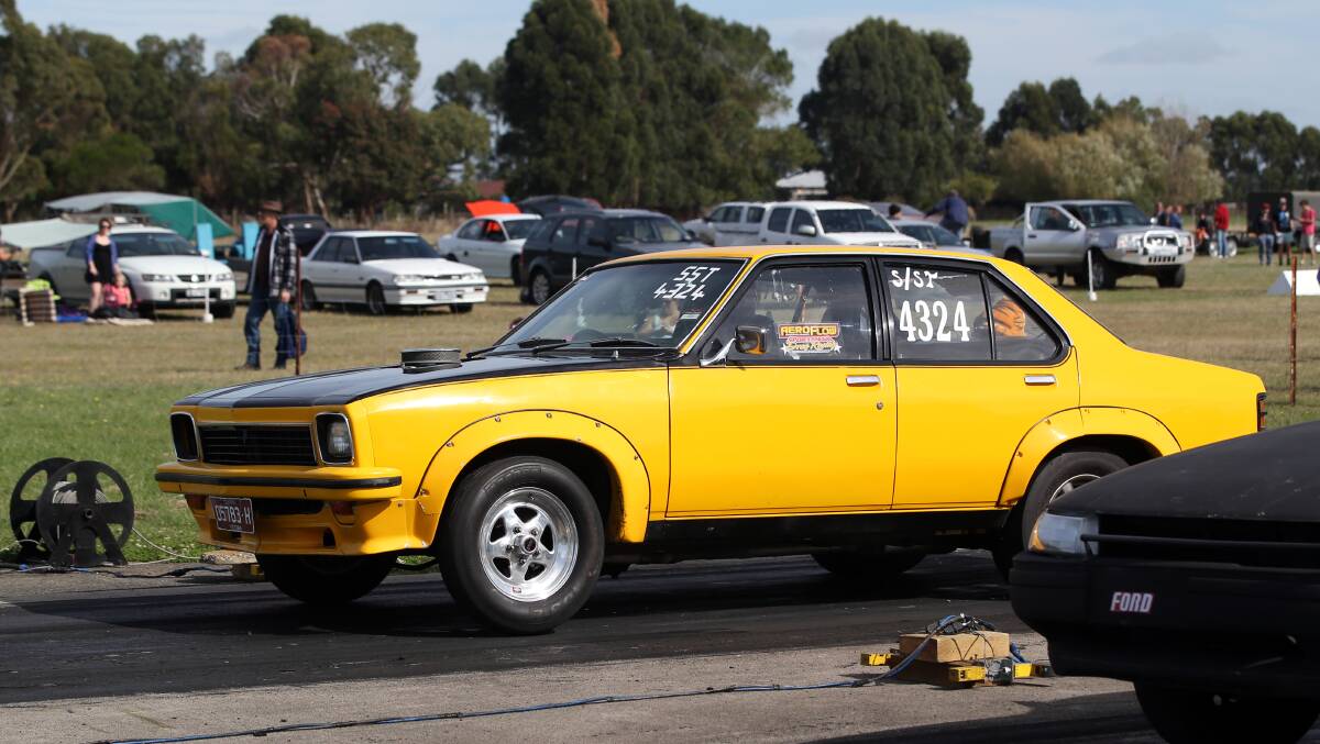 Rod Kerr from Portland in his Torana. Picture: DAMIAN WHITE