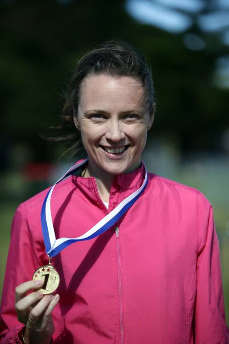 6km run female winner Alicia Boyd.  