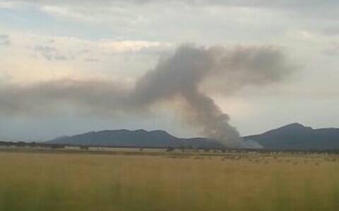 James Alexander sent in this image of smoke over the Grampians on Wednesday.