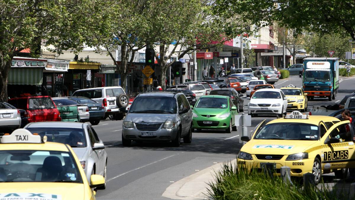 The dining strip of Liebig Street, from Timor to Koroit streets, will be second in line for improvements after the central shopping block (pictured at Lava to Koroit streets) is completed.