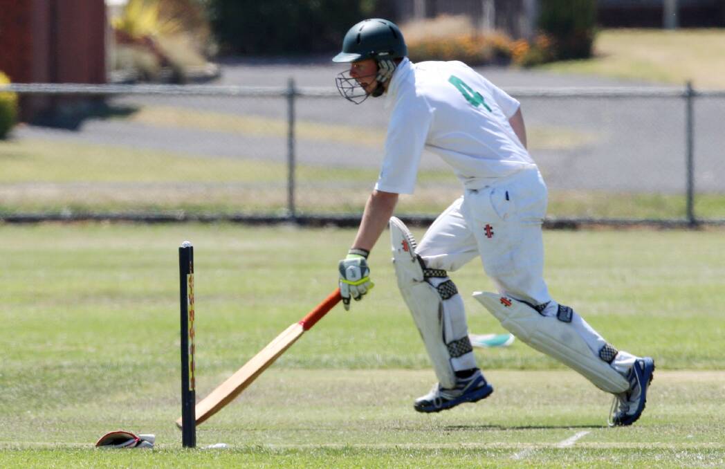 GOOD SIGNS: Jono Benallack, pictured representing South West Cricket last year, is expected to have a good season for Cobden.