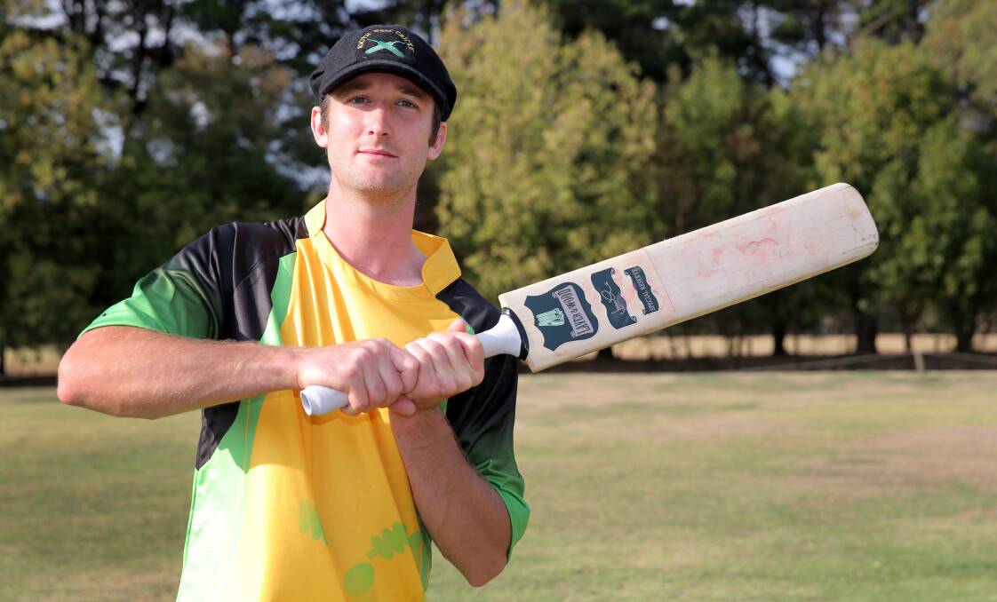 STEADY ROLE: Mortlake opener Josh Barr batted through the Cats' innings in their Twenty20 semi-final win over Pomborneit on Sunday.