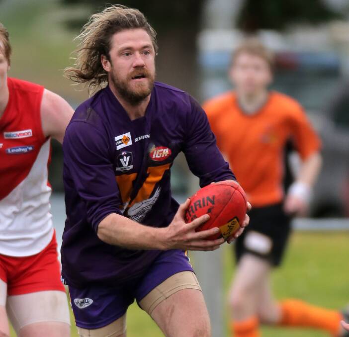 RETURN: Jackson Hollmer will play his second match since returning from a shoulder reconstruction when Port Fairy hosts Camperdown at Gardens Oval on Saturday. Picture: Rob Gunstone