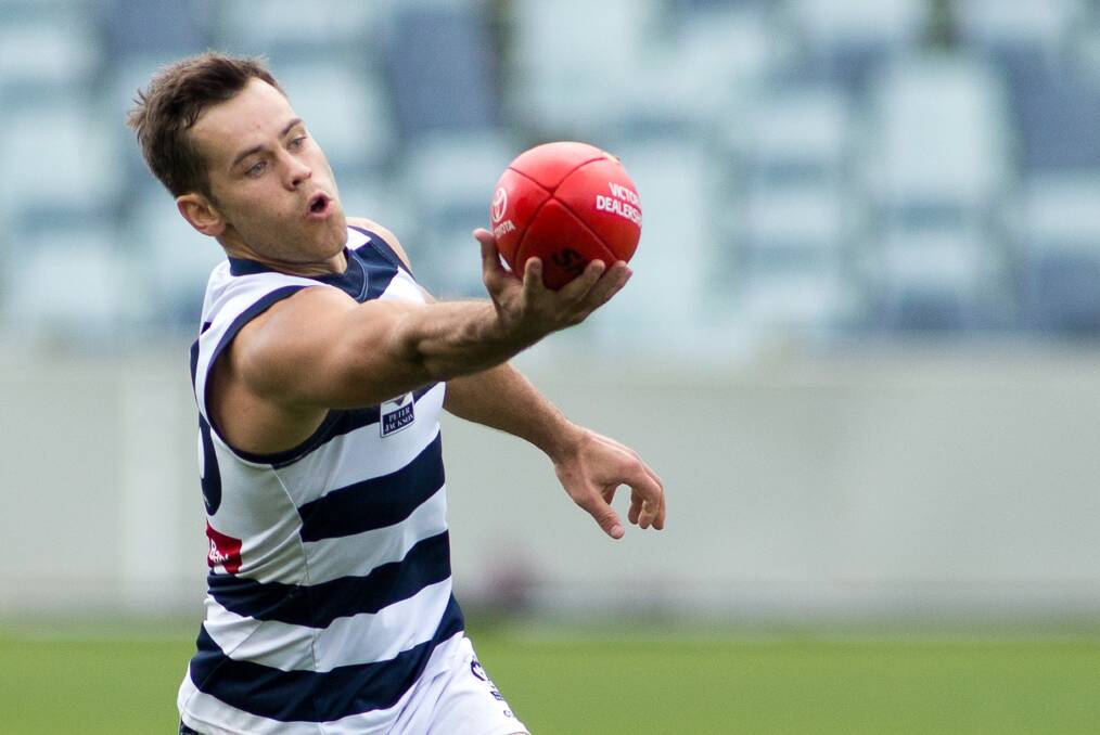 BIG CLASH LOOMS: Geelong VFL footballer Ben Moloney
is preparing to face his former side Collingwood for the first time.
Picture: Arj Giese