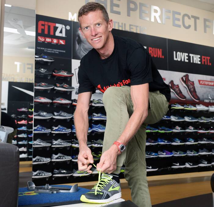 READY TO RUN: Portland product Luke Bell is hoping for some good luck in the Ironman 70.3 Ballarat triathlon this month after an injury-ravaged year. Picture: Kate Healy, The Courier