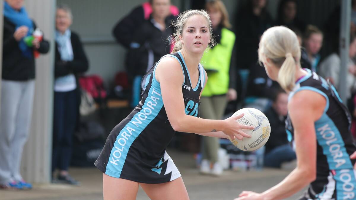 TOP CONTRIBUTOR: Goal defence Brooke Hoare was among Kolora-Noorat's best in Saturday's win over South Rovers.