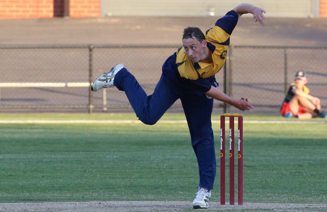CONTRIBUTOR: Bookaar's new all-rounder Michael Winzar, pictured playing for former club Bendigo, is finding form with bat and ball. Picture: The Bendigo Advertiser