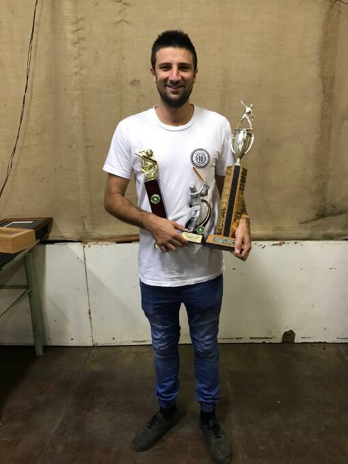 STRONG PERFORMER: Fraser Lucas took out Bookaar's batting average and cricketer of the year awards at its presentation day.