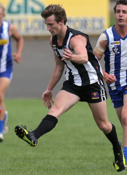 INJURED: Magpie Cam Spence hurt his hamstring. Picture: Rob Gunstone