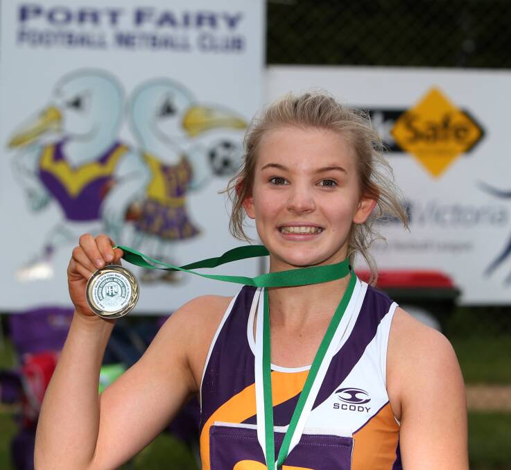 TOP EFFORT: Port Fairy goal defence Carly Watson was named best on court in the grand final. Picture: Amy Paton