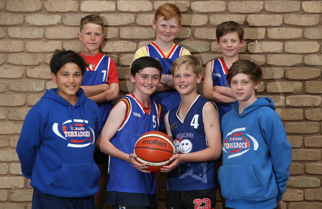 YOUNG TALENT TIME: Terang Tornadoes junior players are preparing to play a curtain-raiser ahead of the senior side's CBL match on Saturday night. Picture: Amy Paton