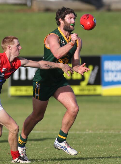COMEBACK: Forward Scott Day is back to play his first game in five weeks in Old Collegians' second semi-final showdown with Dennington at Allansford on Saturday.