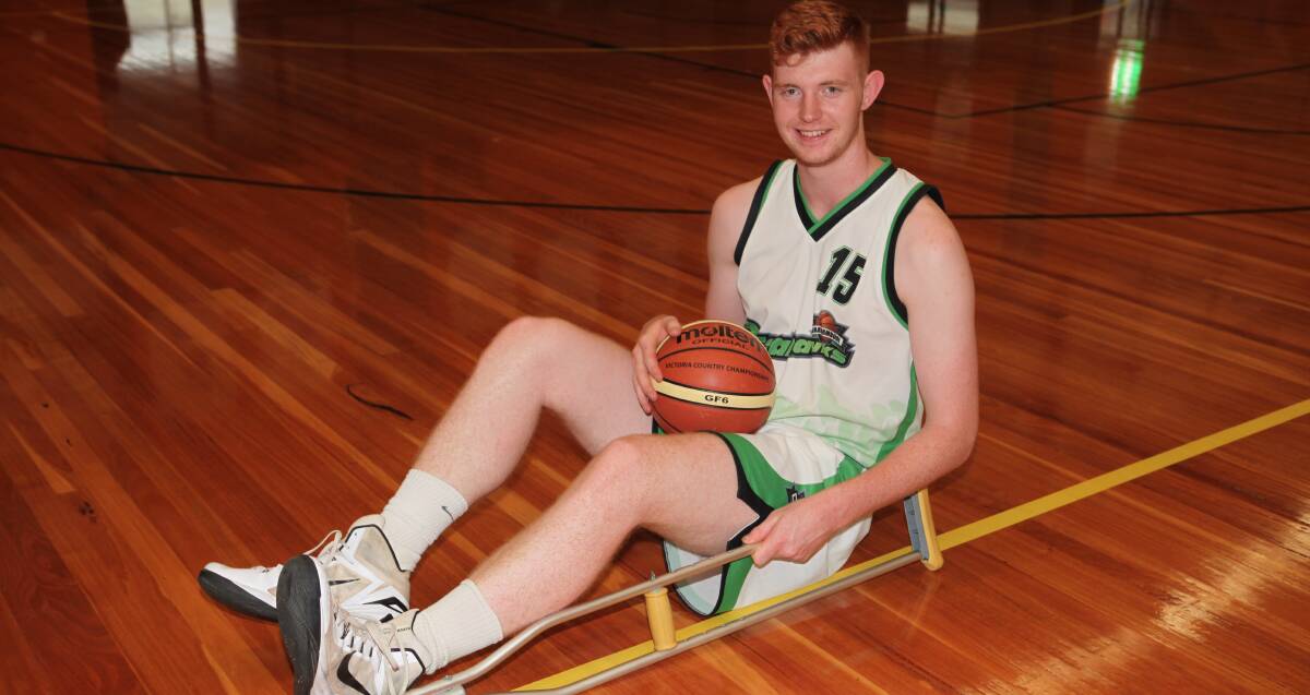 ON THE MEND: Warrnambool Seahawks' power forward/centre Liam Killey will be right to go in Saturday's grand final despite a leg injury. Picture: Susie Giese