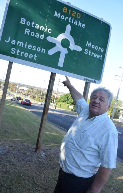 MORTLAKE BOUND: Country Party candidate Jim Doukas is campaigning for a Mortlake Road cashpool in the final days of the South West Coast by-election campaign. 