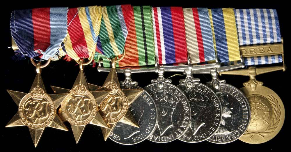 Reg Saunders medals. 