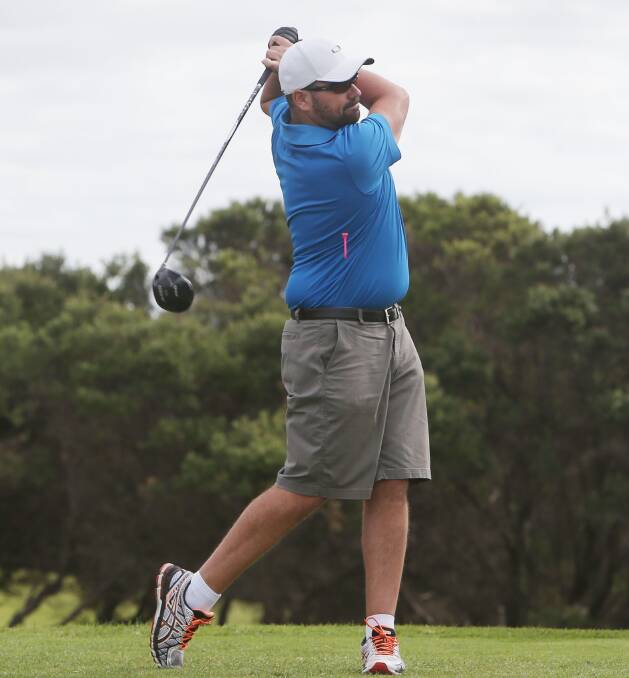 IN FRONT: Chris Dunn shot 70 to lead the Port Fairy Golf Club championship.