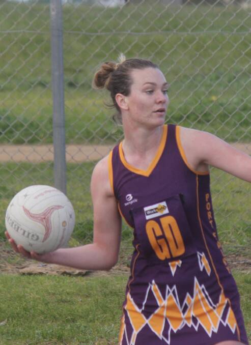 STAR: Sarah Moroney played a strong game for Port Fairy on Saturday.
