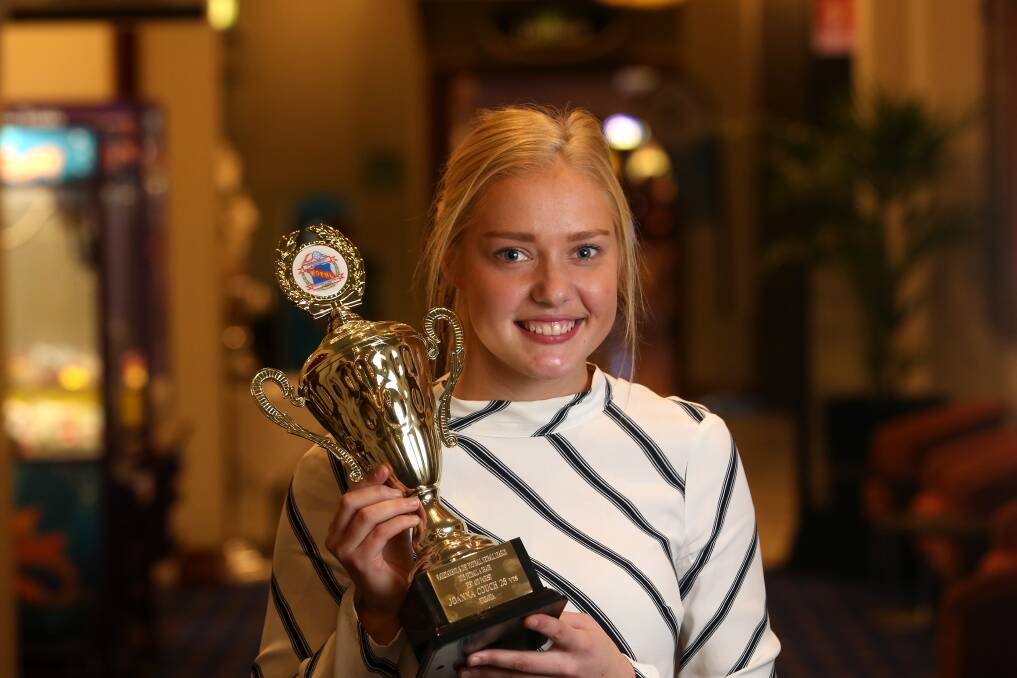 Joanna Couch won the WDFNL A grade best-and-fairest award.