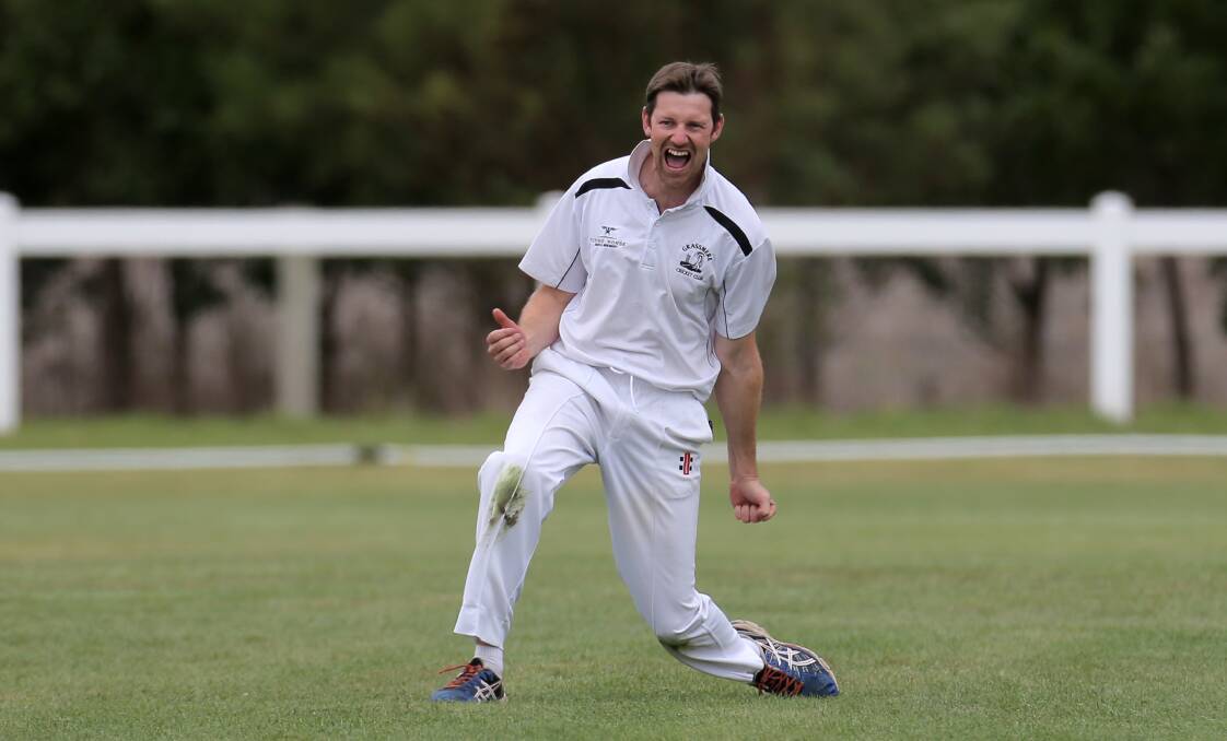 HAPPY: Grassmere captain Chris Lenehan hopes he will be doing more celebrating like this in the GCA one-day final. Picture: Rob Gunstone  