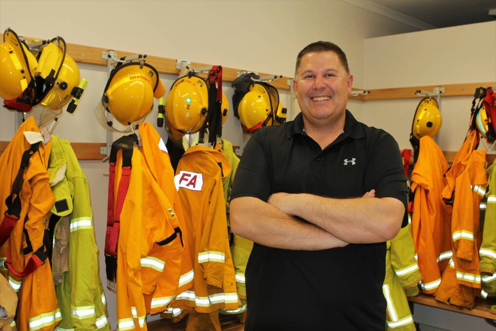 LOOK AROUND: Koroit CFA secretary Darren Rentsch at the new station in Mill Street. The brigade will hold an open day this Sunday. Picture: Anthony Brady