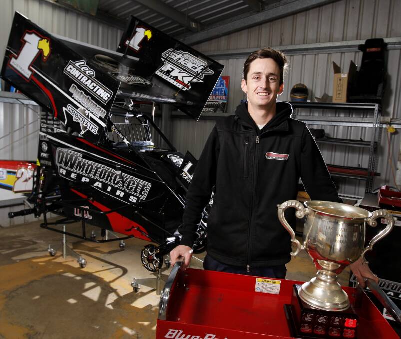 DOUBLE IN SIGHT: Warrnambool's Dylan Willsher is ready to defend his title in the Jack Willsher Cup at Premier Speedway. Picture: Rob Gunstone