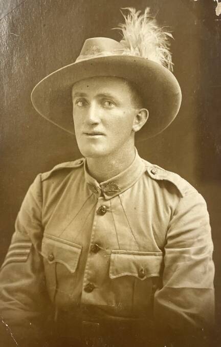 James Bowman during his service in World War 1. Picture supplied