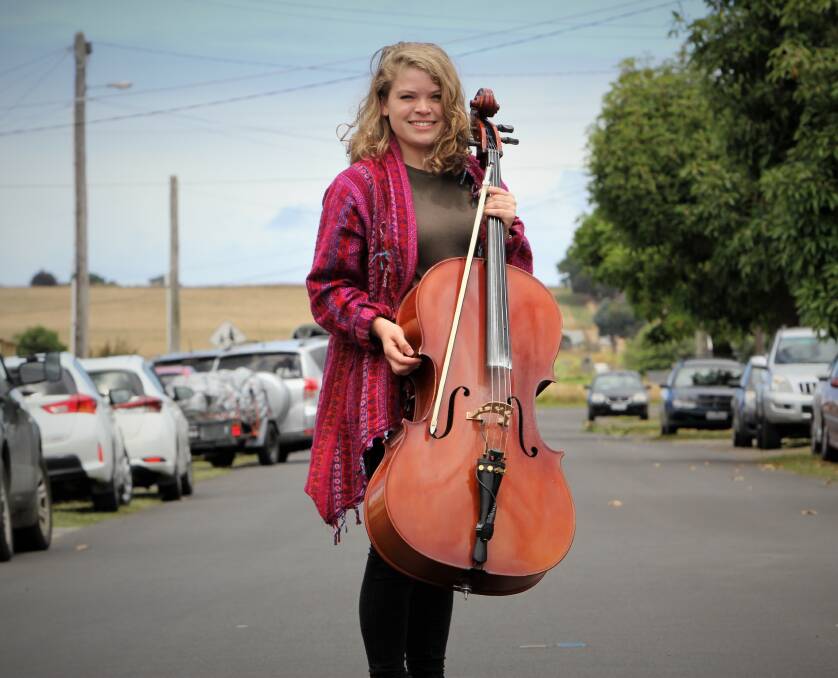 SOUNDS GOOD: Rosie Luby is the tutor for cello classes at the Lake School of Celtic Music, Song and Dance in Koroit this week. Picture: Anthony Brady